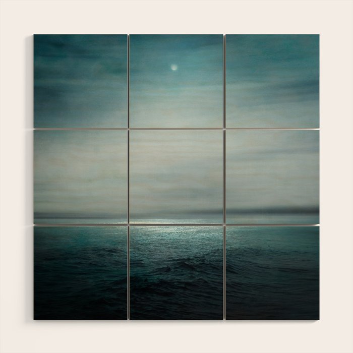 Sea Under Moonlight Wood Wall Art Gallery Image 1