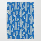 Cactus plant hand drawn pattern Poster Gallery Image 4