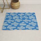 Cactus plant hand drawn pattern Rug Gallery Image 1