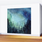 Northern Lights Magic Mountains Wall Mural Gallery Image 2