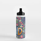Be kind, floral Water Bottle Gallery Image 2