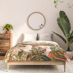 Flowering tropical coral bloom Comforter Gallery Image 3