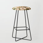 Flowering tropical coral bloom Stool Gallery Image 1