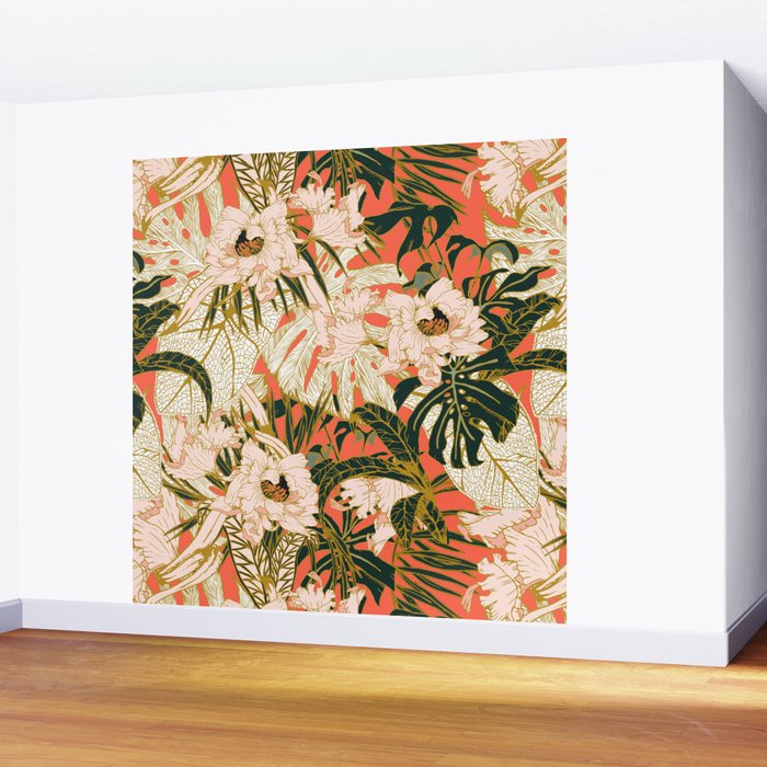 Flowering tropical coral bloom Wall Mural Gallery Image 2
