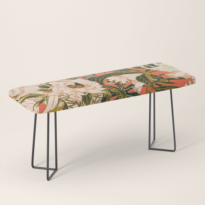 Flowering tropical coral bloom Bench Gallery Image 1