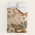 Flowering tropical coral bloom Comforter Gallery Image 6