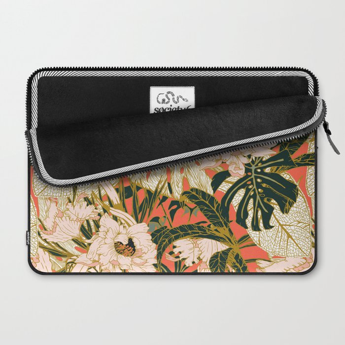 Flowering tropical coral bloom Laptop Sleeve Gallery Image 2