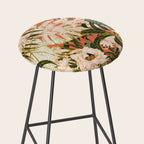 Flowering tropical coral bloom Stool Gallery Image 2