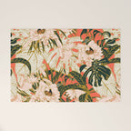 Flowering tropical coral bloom Welcome Mat Gallery Image 1
