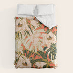 Flowering tropical coral bloom Duvet Cover Gallery Image 6