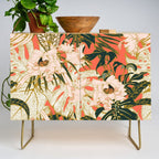 Flowering tropical coral bloom Credenza Gallery Image 1