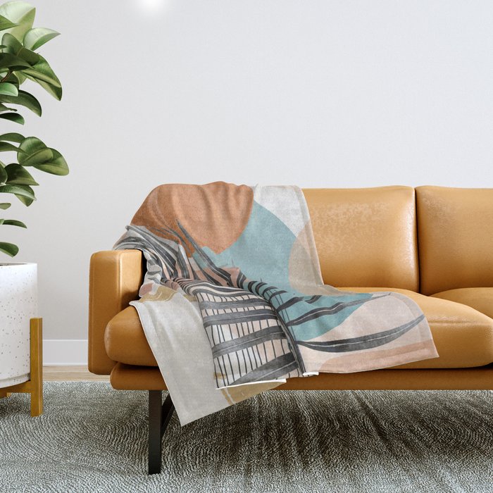 Elegant Shapes 21 Throw Blanket Gallery Image 1