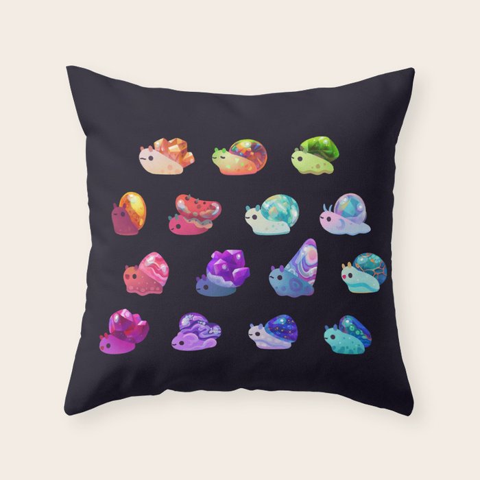 Jewel Snail Throw Pillow Gallery Image 6