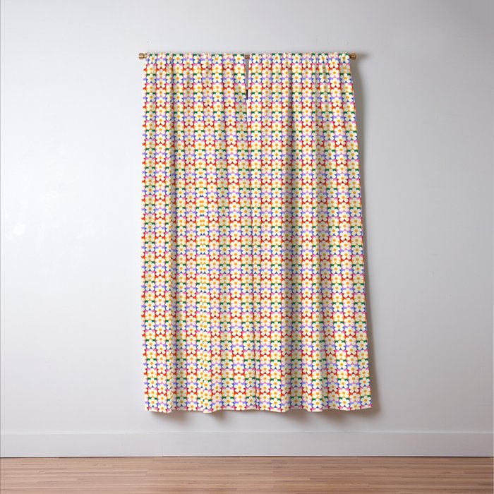 Mod Daisies  Window Curtain Gallery Image 3