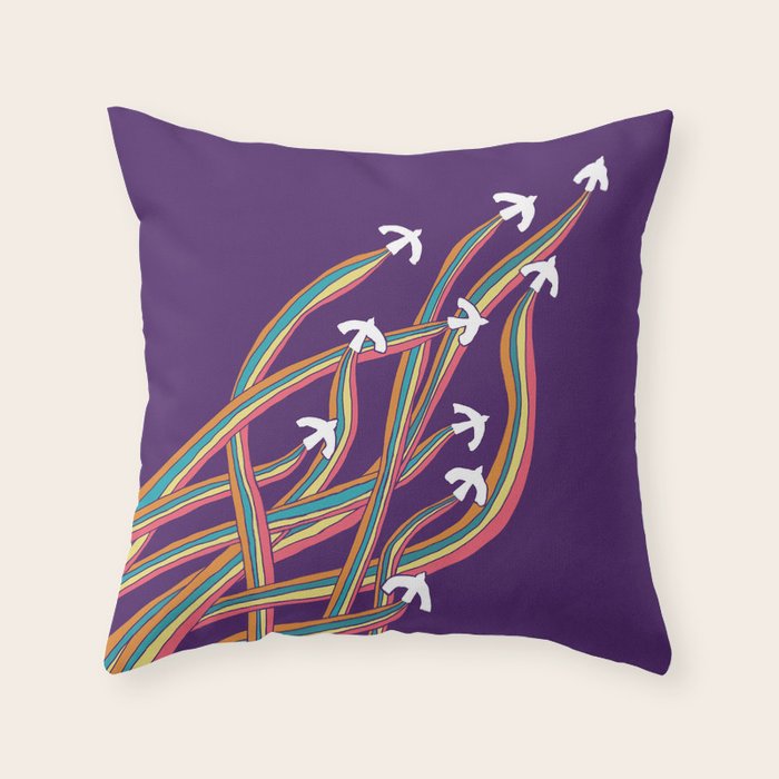Take flight Throw Pillow Gallery Image 6