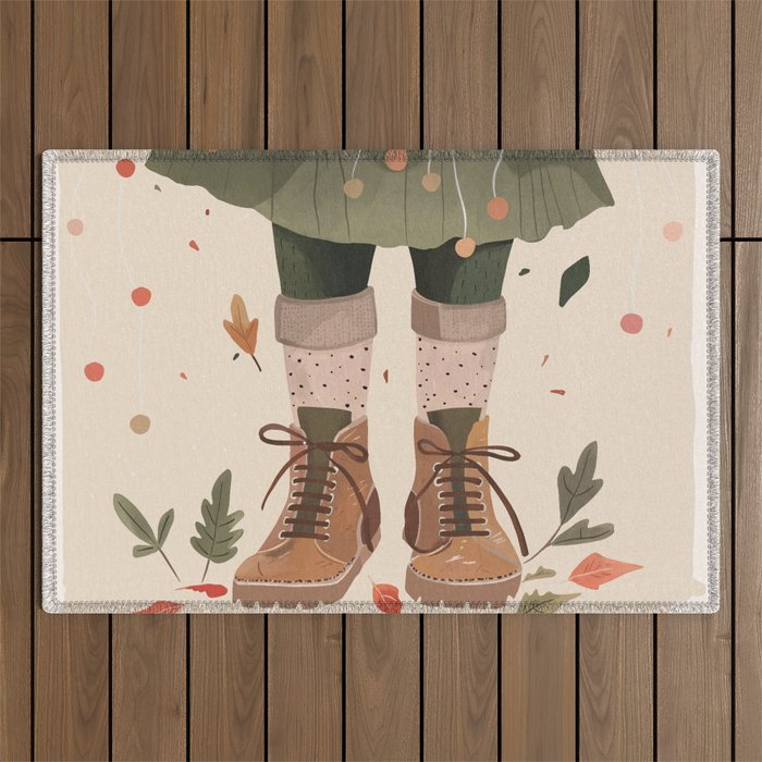 Small Steps, Big Dreams ll Outdoor Rug Gallery Image 1