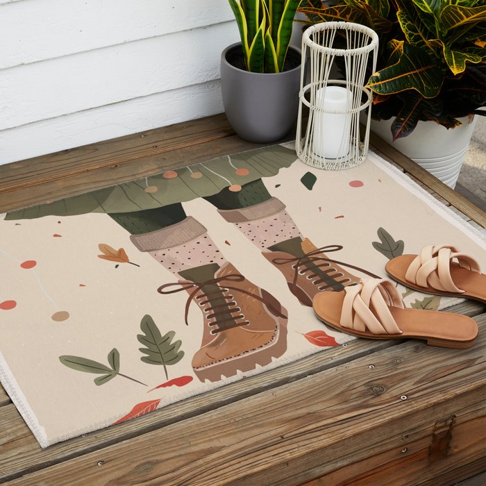 Small Steps, Big Dreams ll Outdoor Rug Gallery Image 2