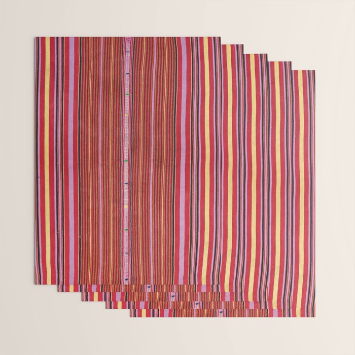 Vintage Guatemalan Colorful Striped Textile Pattern Wrapping Paper Gallery Image 3