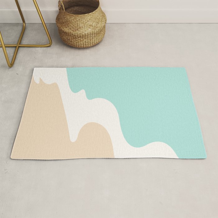 Sand and Sea Coastal Shoreline Rug Gallery Image 1