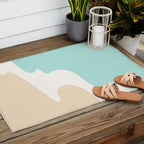 Sand and Sea Coastal Shoreline Outdoor Rug Gallery Image 2