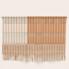 Color Block Line Abstract LXXIII Pantone Peach Fuzz Wall Hanging Gallery Image 1