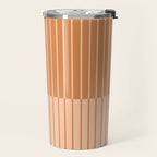 Color Block Line Abstract LXXIII Pantone Peach Fuzz Travel Mug Gallery Image 2