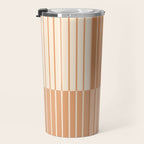 Color Block Line Abstract LXXIII Pantone Peach Fuzz Travel Mug Gallery Image 3