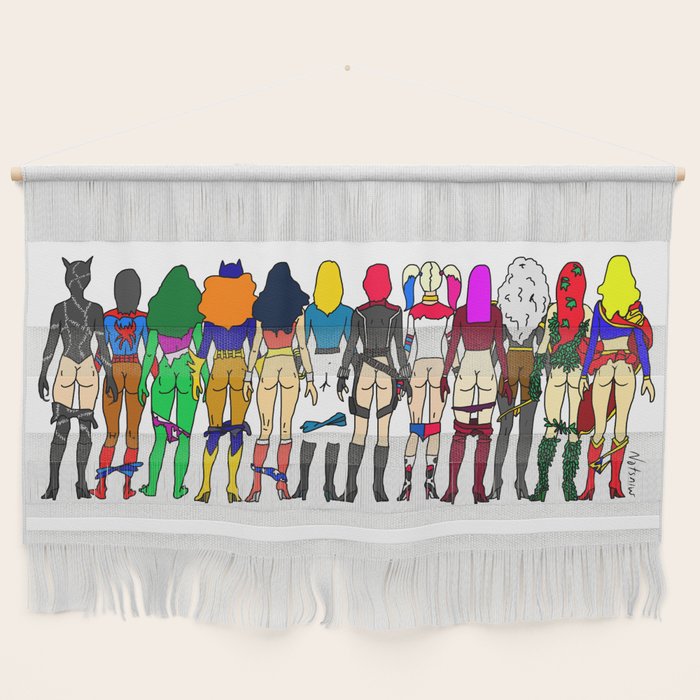 Superhero Butts - Girls Superheroine Butts LV Wall Hanging Gallery Image 1