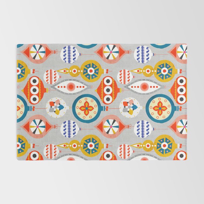 Christmas retro baubles no3 Rug Gallery Image 2