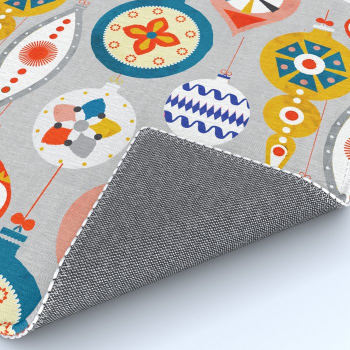Christmas retro baubles no3 Rug Gallery Image 4