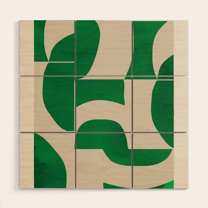 Minimal Geometric Shapes 226 Wood Wall Art Gallery Image 1