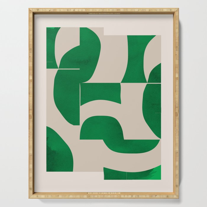 Minimal Geometric Shapes 226 Serving Tray Gallery Image 1
