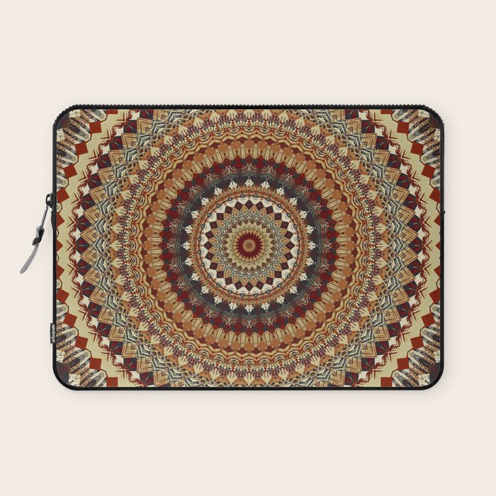 Earthy Mandala Laptop Sleeve Gallery Image 1