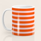 Bold Bright Basic Stripes Pink and Red Orange Pattern Coffee Mug Gallery Image 3
