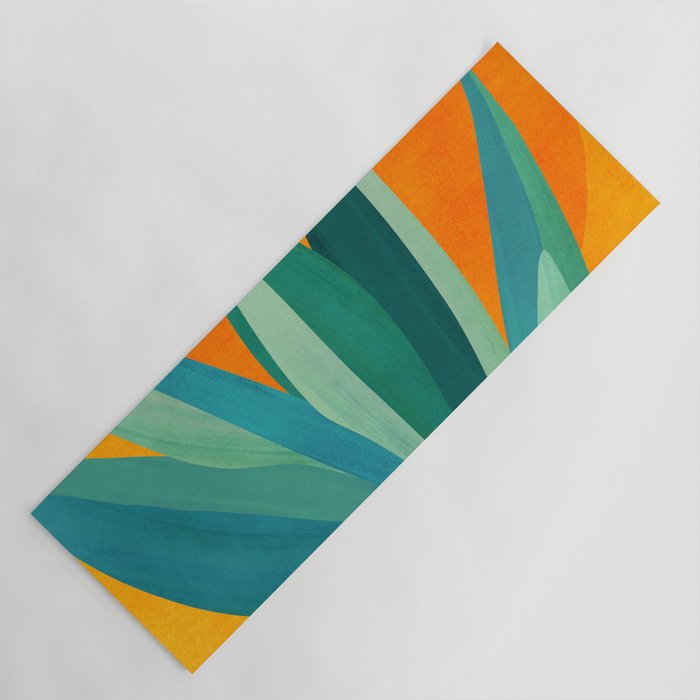 West Coast Sunset With Agave Yoga Mat Gallery Image 1