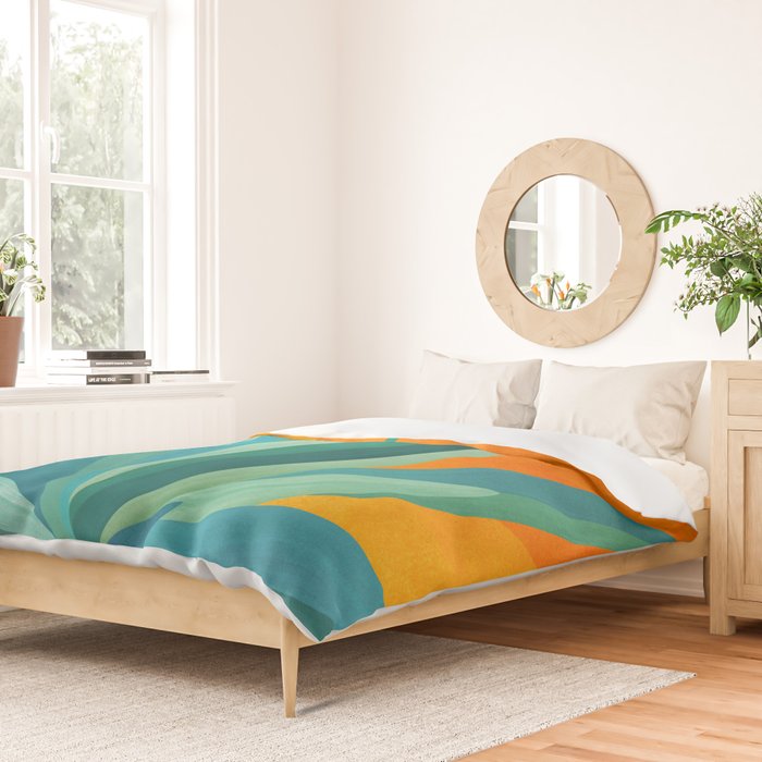 West Coast Sunset With Agave Duvet Cover Gallery Image 2