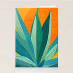 West Coast Sunset With Agave Stationery Card Gallery Image 2