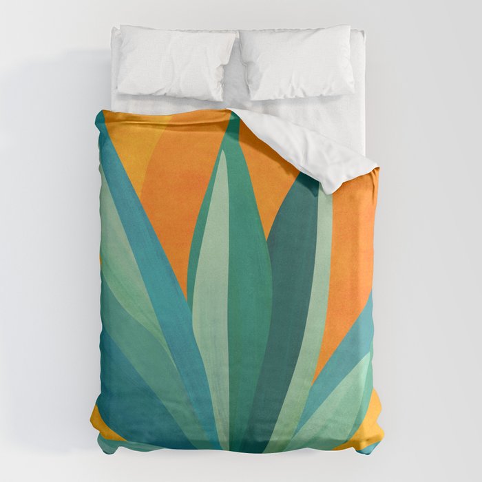 West Coast Sunset With Agave Duvet Cover Gallery Image 6