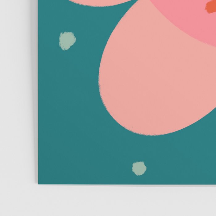 Pink and Green Bold Daisy Flower  Poster Gallery Image 3