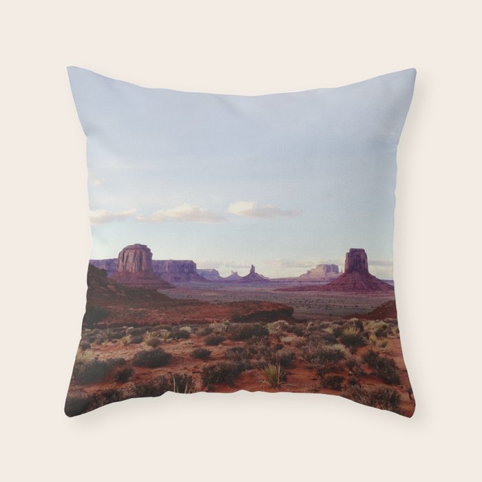 Monument Valley View Throw Pillow Gallery Image 6