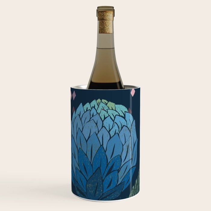Artichoke dark blue Wine Chiller Gallery Image 1