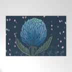 Artichoke dark blue Welcome Mat Gallery Image 1