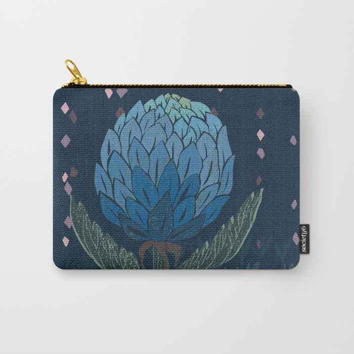 Artichoke dark blue Carry All Pouch Gallery Image 1