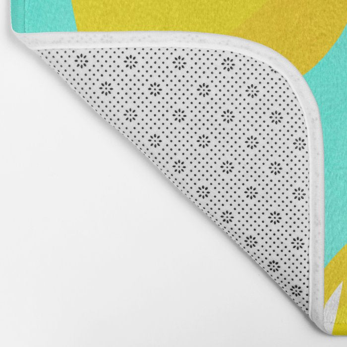 Big Fruit Lemon 'Easy Squeezy' Typographic pun  Bath Mat Gallery Image 2