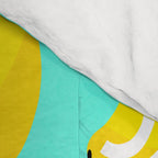 Big Fruit Lemon 'Easy Squeezy' Typographic pun  Comforter Gallery Image 4