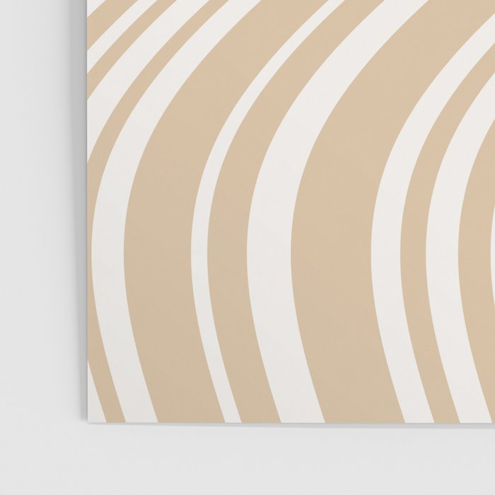 Wavy Stripes XLIII - Neutral Tan Poster Gallery Image 3