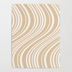 Wavy Stripes XLIII - Neutral Tan Poster Gallery Image 4