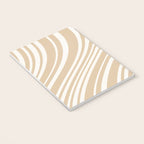 Wavy Stripes XLIII - Neutral Tan Notebook Gallery Image 3