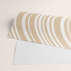 Wavy Stripes XLIII - Neutral Tan Wrapping Paper Gallery Image 2