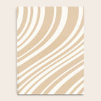 Wavy Stripes XLIII - Neutral Tan Notebook Gallery Image 4